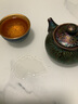 麟鹏加佳 天目釉七彩鎏金建盏窑变茶杯手工陶瓷功夫茶具主人杯高档伴手礼 七彩鎏金一壶两杯 实拍图
