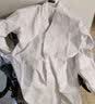 建超服饰纯棉化学实验服白大褂工作服白袍子全棉防尘服卫生白大衣男女款 全棉白大褂男式松紧袖口 L 实拍图