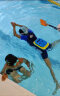 特步（XTEP）儿童泳衣男童连体小中大儿童泳镜泳帽游泳套装 藏青色 18#  实拍图