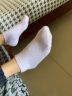 京东京造 儿童袜女童短筒棉袜高弹舒适透气学生袜中大童耐穿袜子18-22CM 实拍图