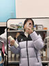 骆驼火山羽绒服1.0情侣男女鸭绒面包服外套冬季城市轻户外外套 薇紫色/幻影黑 男女同款，7089H S 实拍图