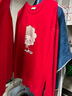 都衣舞尔2025新年拜年服一家五六口全家福拍照亲子装全家装加绒卫衣字母衫 红色（春秋不加绒） 奶奶/尺码留言 实拍图