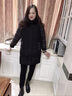 芙琦莱 中老年女装冬装棉服胖妈妈2025加肥加大保暖中长款外套中年棉衣 黑色【高品质棉衣】 /赠送运费险 XL 【建议106斤以下】 实拍图