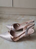 达芙妮包头凉鞋女时尚优雅细跟高跟鞋女性感公主风后空百搭女鞋单鞋女4622303011 香槟色 39  实拍图