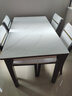 双虎 餐桌现代简约轻奢家用小户型长方形岩板实木餐桌椅子组合306 306餐桌+306餐椅*4 实拍图