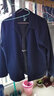 皮尔卡丹爸爸外套男春秋装上衣中年男士新款中老年休闲行政夹克男外套衣服 008藏青色 XL(125-140斤) 实拍图