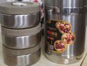 金钥匙（GOLDEN KEY）304保温提锅经典2L全钢真空三格便当保温饭盒保温桶 GK-JBD2000T 实拍图
