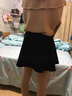 兰威费雷春秋冬季新款韩版半身裙A字裙蓬蓬裙女高腰裙百褶裙短裙子学生裙 黑色 M 实拍图