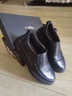 金利来（Goldlion）男鞋新款皮鞋商务休闲鞋气垫软底头层牛皮单鞋套脚一脚蹬懒人鞋子 黑色 42 实拍图