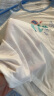 松山棉店春夏家居服套装50支莫代尔柔软男女童睡衣男童-蓝色插肩120 晒单实拍图
