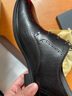 金利来男鞋夏季新款男士镂空透气凉鞋男商务正装英伦真皮韩版休闲皮鞋男 黑色59692026001A 42 实拍图
