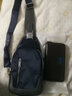 法德陆（fadelu）男士胸包单肩斜挎包休闲牛津布小包背包单男包胸前包韩版潮流包 7901蓝色 实拍图