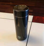 思宝保温杯第六元素男女士304不锈钢真空商务纳米能量杯车载泡茶水杯 黑色(450ml) 实拍图