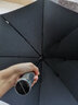 PEJAFAN大号雨伞男双层加厚加固结实抗风商务自动长柄伞双人伞晴雨两用伞 飓风抗风伞-110CM中号单层黑色 实拍图