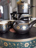 唐丰（TANGFENG）陶瓷茶具套装家用半全自动石磨懒人功夫茶具茶杯茶壶整套泡茶神器 黑泥石面盘大+金福9头+品圣礼盒 实拍图