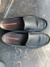 康奈皮鞋男四季款男士透气豆豆鞋镂空商务休闲简约套脚轻质舒适男鞋子 1167849黑色 41 实拍图