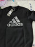 阿迪达斯（adidas）男装 25夏季新款运动服跑步舒适休闲时尚长袖卫衣套头衫 大LOGO/单层透气/黑红色 M 码 实拍图