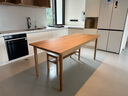 MUJI 实木餐桌 OA/WN 白橡木风格/黑胡桃风格 餐桌 家具桌子 OA 180cm *宽80cm*高75cm 实拍图