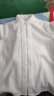 富羽莱 提花直条纯棉衬衫衣服布料春夏季棉麻布连衣裙纯色服装面料 白色(半米价) 实拍图