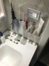 第6金（DEMETAL）卫生间牙刷置物架免打孔壁挂式洗手台浴室牙膏牙具置物架漱口杯 牙膏牙刷架4个装（银色） 实拍图