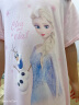 迪士尼Disney冰雪奇缘女童睡裙夏款儿童睡衣裙夏季薄款艾莎公主女孩莫代尔睡衣 粉色 130  晒单实拍图