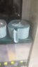 惠寻 京东自有品牌 四格一体调味盒厨房调料盒佐料盒家用带勺子调味罐 调料盒 浅绿蓝 实拍图