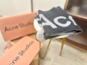 Acne Studios男女同款冬季双面logo徽标羊毛混纺围巾披肩CA0154 灰色/浅灰色 均码 晒单实拍图