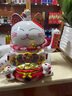 侑家良品千客万来摇手托盘招财猫客厅收银摆件 开业乔迁新居送礼 大号 实拍图