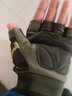 浴战健身手套男运动骑行战术手套单杠引体向上单杠器训练耐磨防滑半指 迷彩绿-半指 XL 实拍图