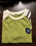 MQDMINI童装儿童短袖男童夏装T恤小童休闲撞色袖上衣宝宝衣服 条纹AB袖牛油果绿 110 实拍图