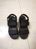 波佐斯（POEZONIS）运动凉鞋男超轻厚底开车夏季外穿罗马沙滩鞋防滑男士休闲越南凉拖 黑色 42 实拍图