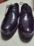 金利来男鞋秋季厚底软底男士商务休闲皮鞋软面皮真皮系带正装皮鞋男婚鞋 黑色571730034ALA 39 实拍图