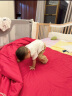 哈卡达（HAGADAY）婴儿床无缝拼接床实木婴儿儿童大床新生儿宝宝床 单床+10cm4D空气床垫+天鹅白床围 200*80cm 晒单实拍图