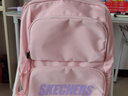 斯凯奇（Skechers）书包男女校园情侣双肩包时尚潮流大容量背包休闲运动包旅行 【冰粉色】L320U196-01F6 实拍图