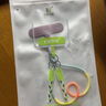 ESCASE 手机挂绳手腕绳 适用苹果16promax手机防盗绳短款硅胶一体式手机夹片/贴片钥匙绳带紫彩虹 实拍图