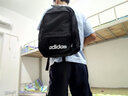 阿迪达斯（adidas）书包男包女包2026新款双肩包大学生电脑背包休闲书包大容量运动包 黑色/约27.5升/15.6寸 MISC 实拍图