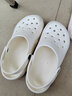 细细条 软萌可爱小熊洞洞鞋女夏学生外穿防滑防臭eva凉拖鞋护士鞋 奶油白 36-37 实拍图