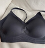 幸棉外扩文胸小胸显大聚拢漫画胸厚杯垫无痕无钢圈软支撑收副乳内衣女 黑色 背扣款 L (75C/80AB) 实拍图