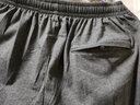 朴祺春秋厚款中老年弹力棉松紧针织运动裤男士高腰直筒宽松休闲运动裤 深灰色 【夏季薄款】 2XL 码2尺5-2尺6腰围 实拍图