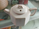 陶迷（TAOMI）茶壶单壶陶瓷泡茶壶家用白瓷汝窑开片可养功夫茶具茶水分离沏茶壶 黄汝窑八方壶 150ml 101mL(含)-200mL(含) 实拍图