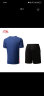 李宁俱乐部系列男女速干比赛套装上衣裤 AATU025 深宝蓝黑色-4 XL  晒单实拍图