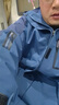 JEEP SPIRIT吉普冲锋衣男秋冬夹克防风外套三合一户外连帽登山服 深蓝 3XL 实拍图