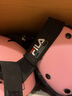 FILA斐乐轮滑护具套装护膝滑板头盔儿童滑冰自行车平衡车女防摔男成人 FILA甜美粉+粉色护具套装 M码(建议90-120斤) 实拍图