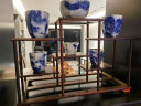 红酸枝多宝阁小博古架木雕工艺品摆件盆景底座紫砂茶壶底座架子 红酸枝 圆柱款前后台 实拍图
