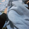 骁芬仙女暖暖裤套装女冬季加厚睡衣珊瑚绒保暖家居服 氧气蓝(裤子+上衣) 均码适合90-160斤 实拍图
