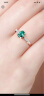 T400绿宝石戒指女925银开口求婚母亲节送妈妈生日礼物送女友老婆 实拍图