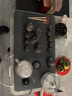 石匠同丰 整套乌金石茶盘紫砂茶具套装 带全自动电热水壶功夫茶台茶海 茶杯茶壶电磁炉茶托盘套装 拾心-底部上水玻璃套装 70*40*3cm 实拍图