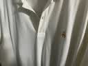 布克兄弟（BrooksBrothers）男士夏季新品金羊刺绣珠地网眼修身短袖Polo衫 1001-白色 L 实拍图