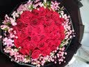 薇尼（LVINI）鲜花速递同城红玫瑰百合生日花北京郑州广州上海西安成都重庆南昌 33朵红玫瑰花束-三生三世 实拍图