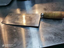 十八子作厨师刀切片桑刀锋利厨师专用主厨刀切菜刀切肉片刀酒店用刀具 小号锻打桑刀【刃长：206mm】 实拍图